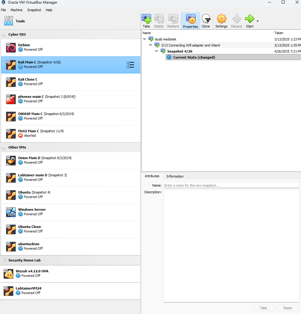 VirtualBox Security Lab Environment